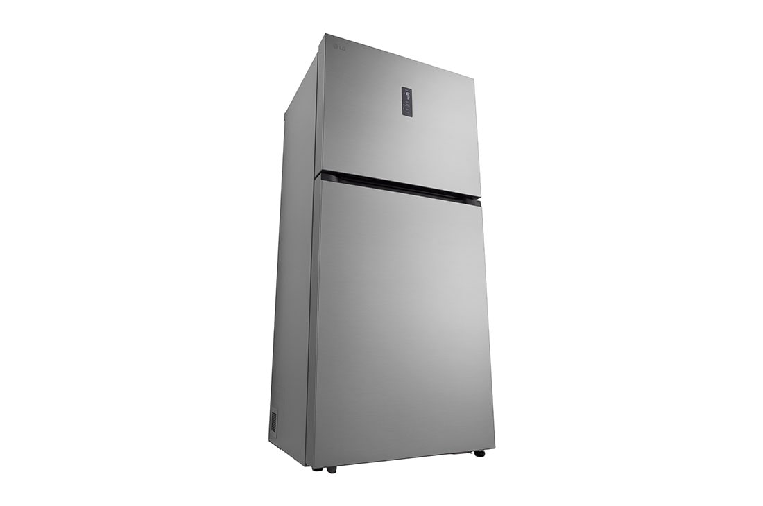 LG Top Mount Freezer 656LGross Capacity Refrigerator,  LINEARCooling™, ThinQ™. Platinum Silver, Right Side view, GRF-862BVLB, thumbnail 11