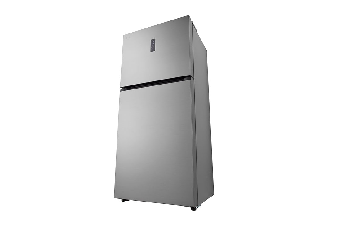 LG Top Mount Freezer 656LGross Capacity Refrigerator,  LINEARCooling™, ThinQ™. Platinum Silver, Left Side view, GRF-862BVLB, thumbnail 12