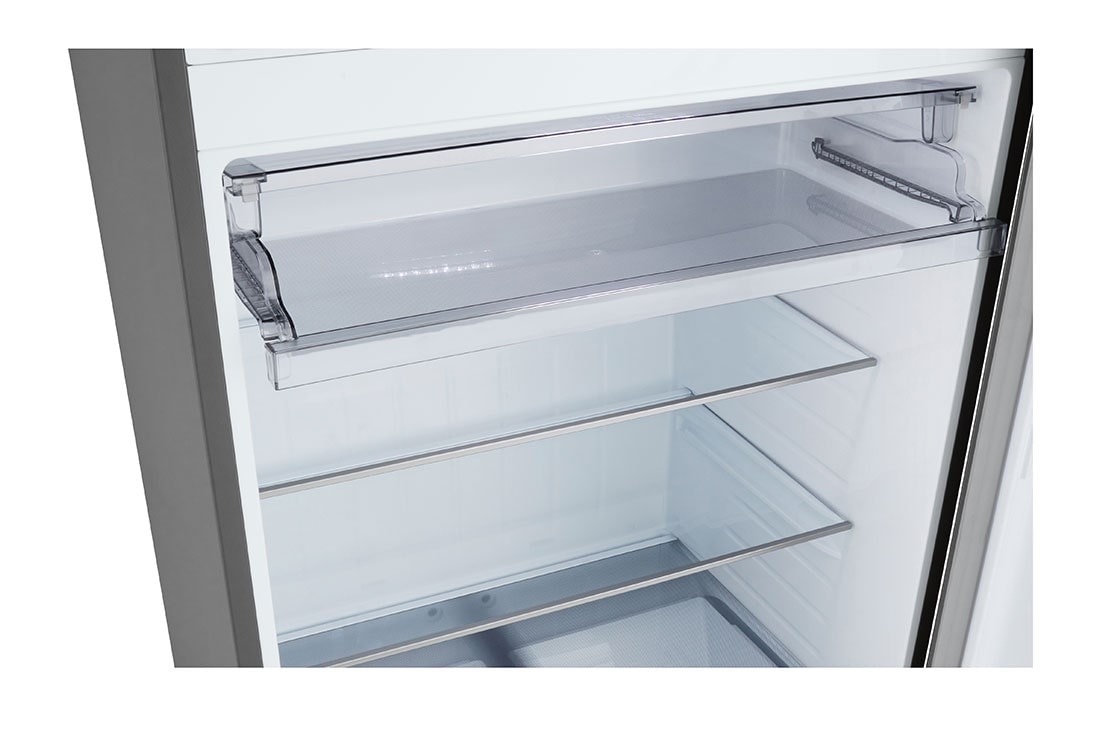 LG Top Mount Freezer 656LGross Capacity Refrigerator,  LINEARCooling™, ThinQ™. Platinum Silver, Close-up view, GRF-862BVLB, thumbnail 4