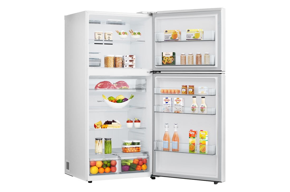 LG Top Mount Freezer 656LGross Capacity Refrigerator,  LINEARCooling™, ThinQ™.Essence White  , left view, GRF-862BVWB, thumbnail 13