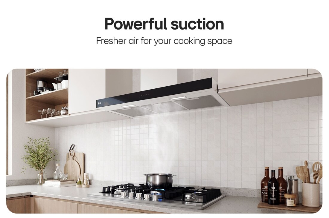 LG 90cm Built-In Hood with Touch Control Panel and Boost Extraction Function, 90cm Built-In Hood, HC5D3625S, thumbnail 3