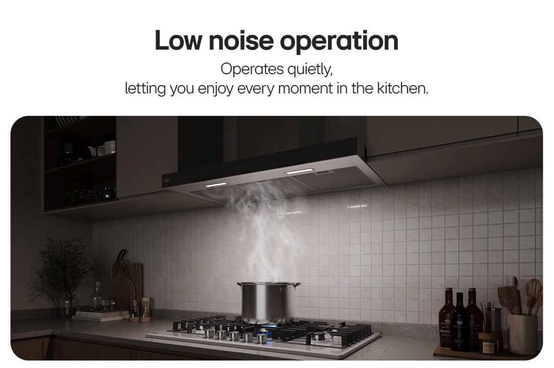 LG 90cm Built-In Hood with Touch Control Panel and Boost Extraction Function, 90cm Built-In Hood, HC5D3625S, thumbnail 4