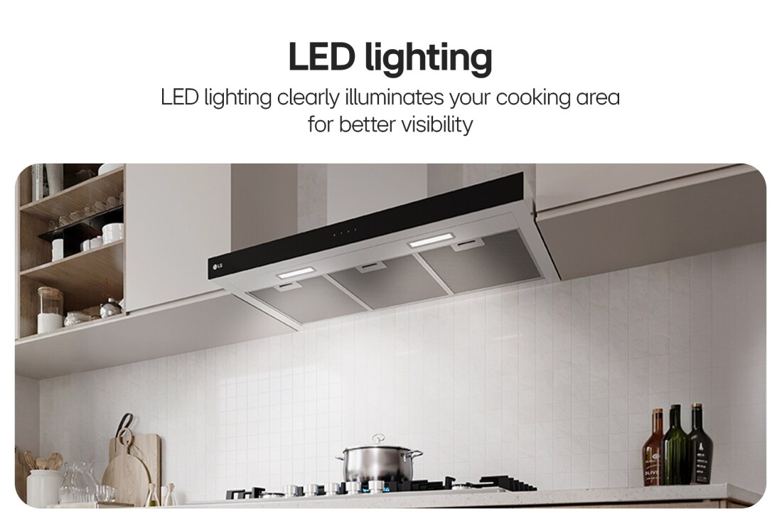 LG 90cm Built-In Hood with Touch Control Panel and Boost Extraction Function, 90cm Built-In Hood, HC5D3625S, thumbnail 5