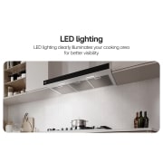 LG 90cm Built-In Hood with Touch Control Panel and Boost Extraction Function, 90cm Built-In Hood, HC5D3625S, thumbnail 5