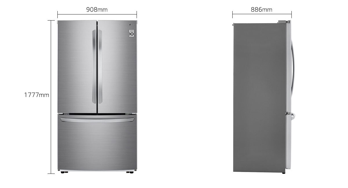 LG 3 Door Refrigerator with 813L Gross Capacity, Linear Cooling and