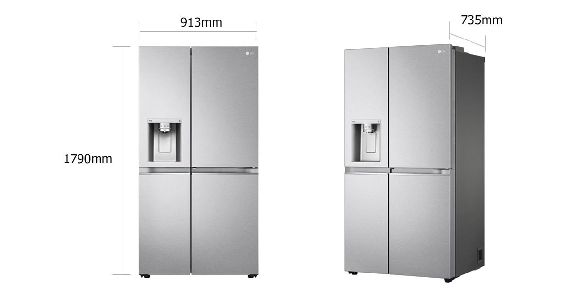 LG 668-Liter Refrigerator Silver Model GCJ287SQUV