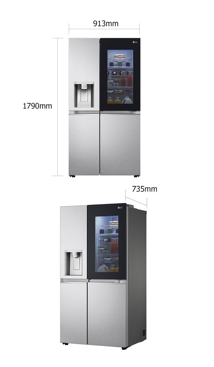 Side by Side Refrigerators | GCX-287TNS | LG Levant