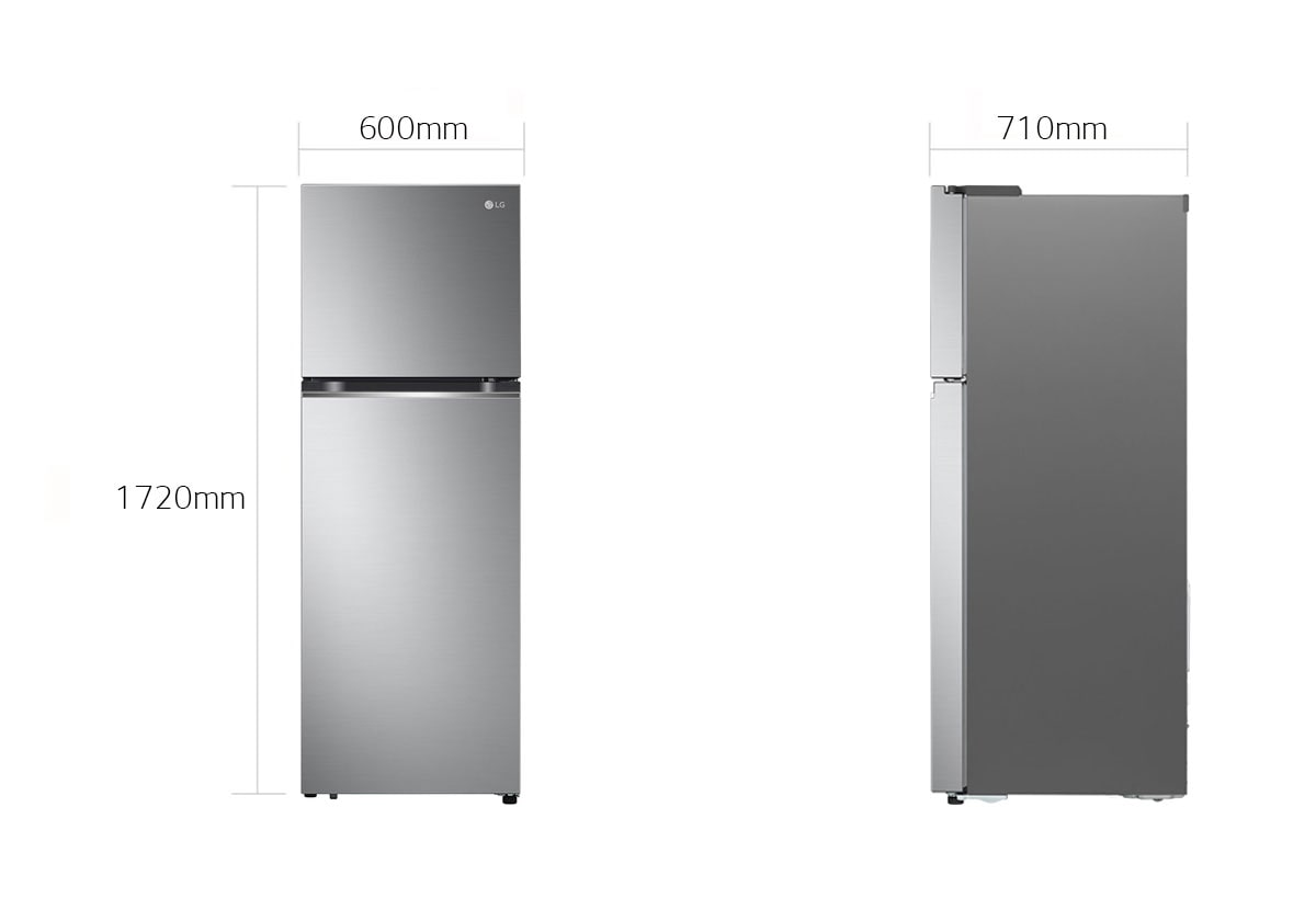 Fridge shop depth 600mm
