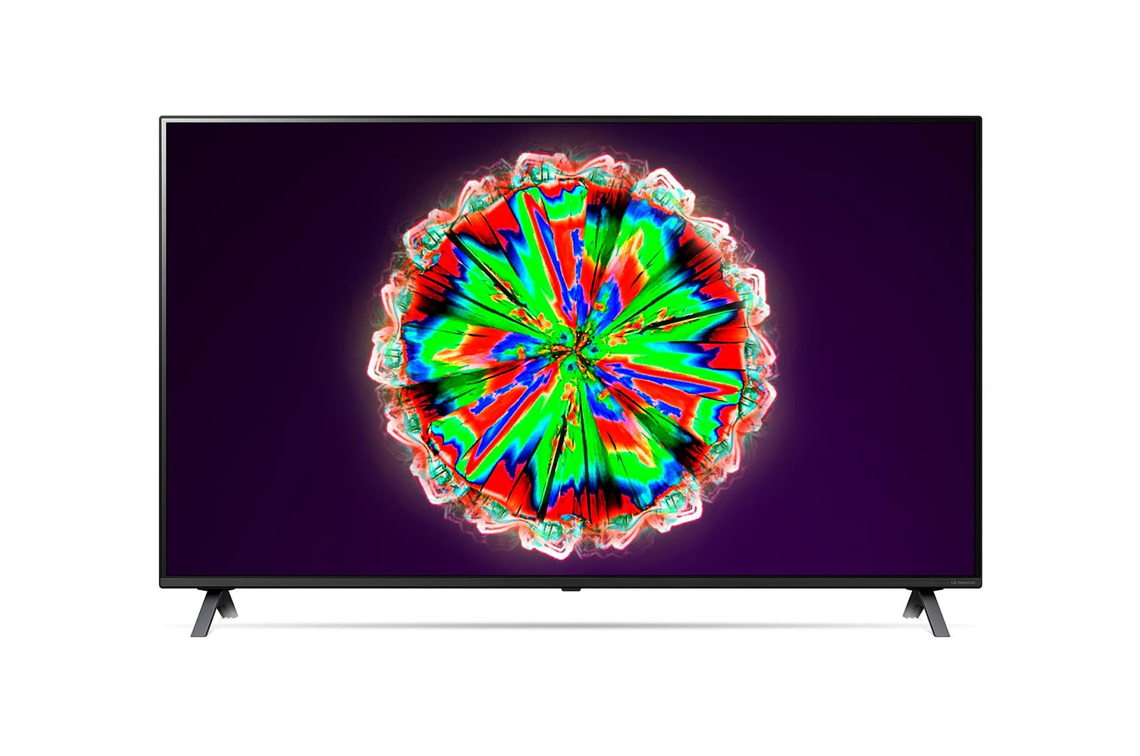LG NanoCell TV 55 Inch NANO80 Series, Cinema Screen Design 4K Active HDR WebOS Smart AI ThinQ Local Dimming, 55NANO80VNA