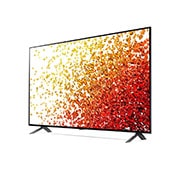 LG NanoCell TV 65 Inch NANO90 Series, Cinema Screen Design 4K, 30 degree side view with infill image, 65NANO90VPA, thumbnail 5