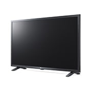 LG 32'' LQ630 HD Smart TV WebOS ThinQ AI, 30 degree side view with infill image, 32LQ630B6LB, thumbnail 3