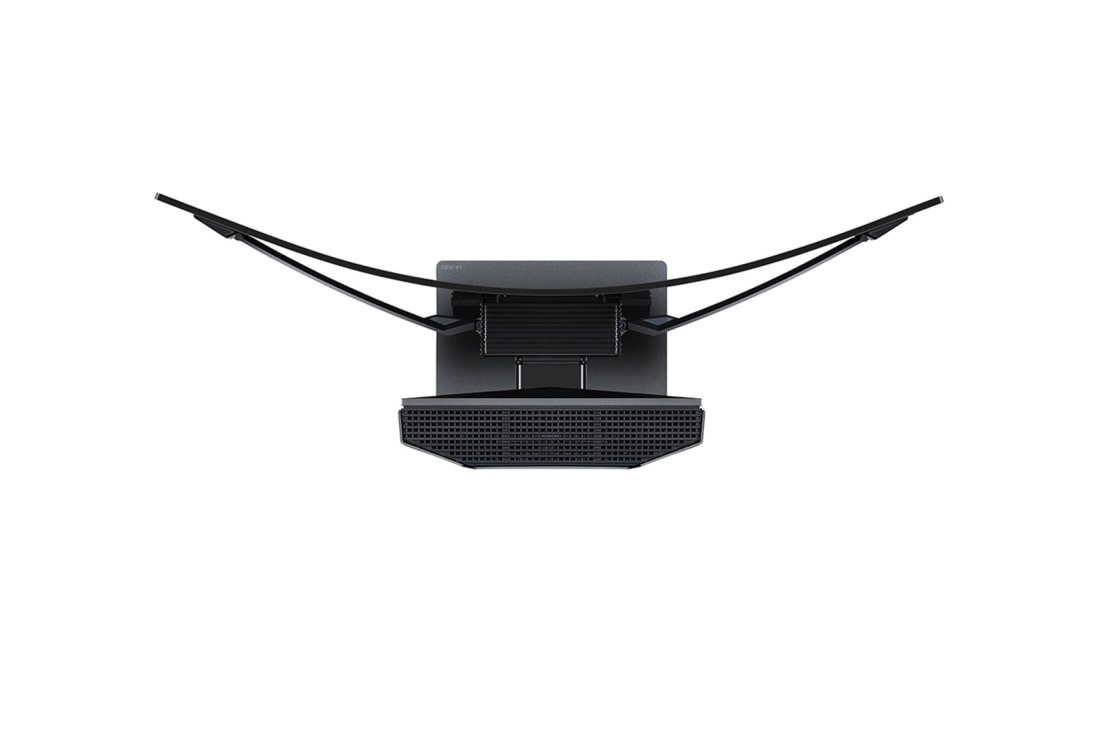 LG OLED Flex 42 Inch 4K TV Smart TV, bendable flexible screen design, SAR display, a9 Gen5 AI processor., Flex seen from an aerial view with a fully curved screen., 42LX3Q6LA, thumbnail 8