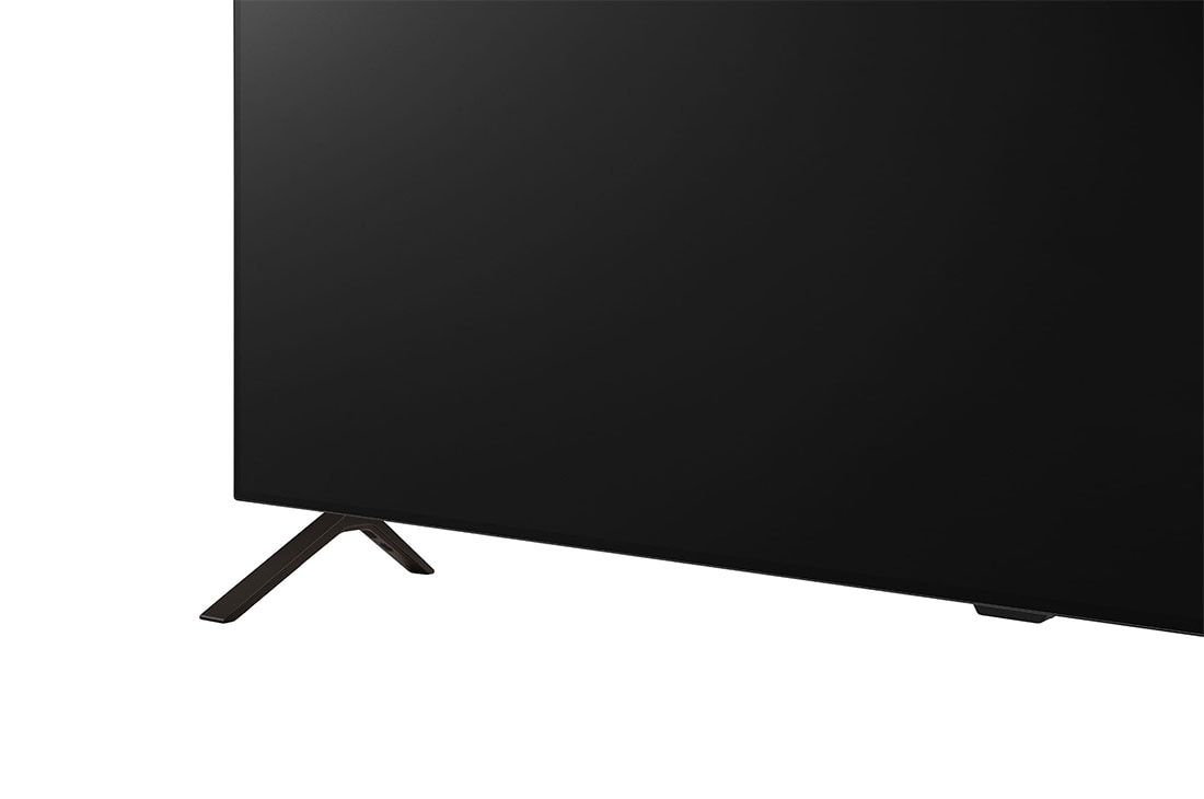 LG 77 Inch LG OLED AI B4 4K Smart TV AI Magic remote Dolby Vision webOS24 2024, Close-up image of LG OLED TV, OLED B4 from the base, showing 2-pole stand, OLED77B46LA, thumbnail 8