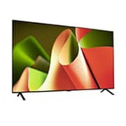 LG 77 Inch LG OLED AI B4 4K Smart TV AI Magic remote Dolby Vision webOS24 2024, Slightly-angled right-facing side view of LG OLED TV, OLED B4, OLED77B46LA, thumbnail 6