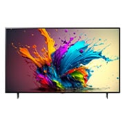 LG 75 Inch LG QNED AI MiniLED QNED90 4K Smart TV AI Magic remote HDR10 webOS24 2024, Front view of LG QNED TV, QNED, 75QNED90T6A, thumbnail 2