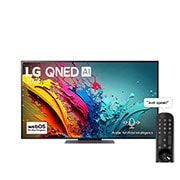 LG 55 Inch LG QNED AI QNED86 4K Smart TV AI Magic remote HDR10 webOS24 - 55QNED86T6A (2024), Front view , 55QNED86T6A, thumbnail 1