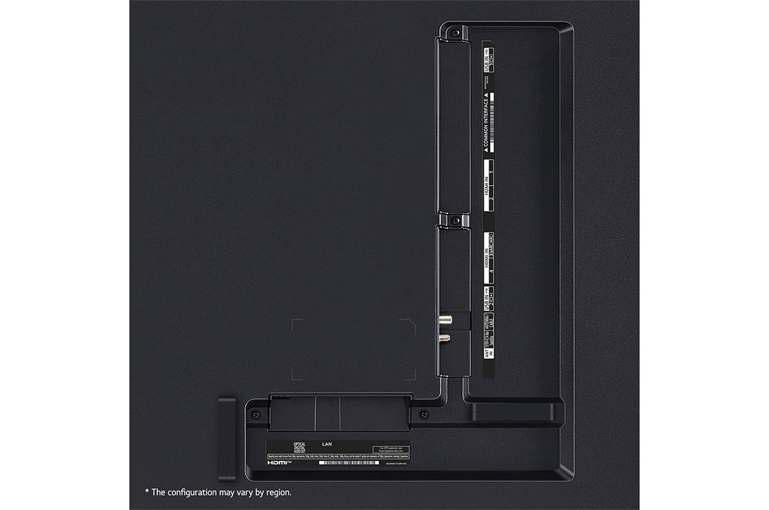 LG 75 Inch LG QNED AI QNED86 4K Smart TV AI Magic remote HDR10 webOS24 - 75QNED86T6A (2024), Port view, 75QNED86T6A, thumbnail 6