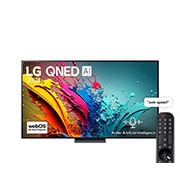 LG 65 Inch LG QNED AI QNED86 4K Smart TV AI Magic remote HDR10 webOS24 - 65QNED86T6A (2024), Front view , 65QNED86T6A, thumbnail 1