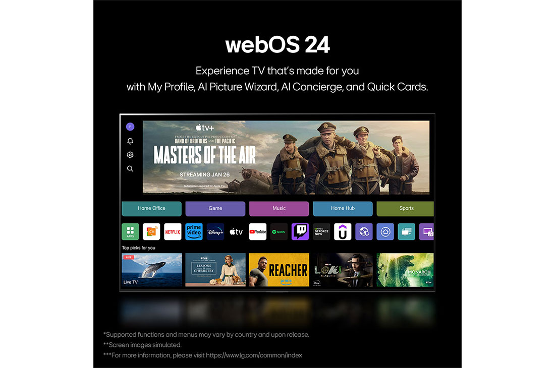 LG 65 Inch LG QNED AI QNED86 4K Smart TV AI Magic remote HDR10 webOS24 - 65QNED86T6A (2024), Webos, 65QNED86T6A, thumbnail 10