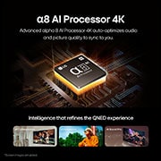 LG 65 Inch LG QNED AI QNED86 4K Smart TV AI Magic remote HDR10 webOS24 - 65QNED86T6A (2024), AI processor, 65QNED86T6A, thumbnail 7