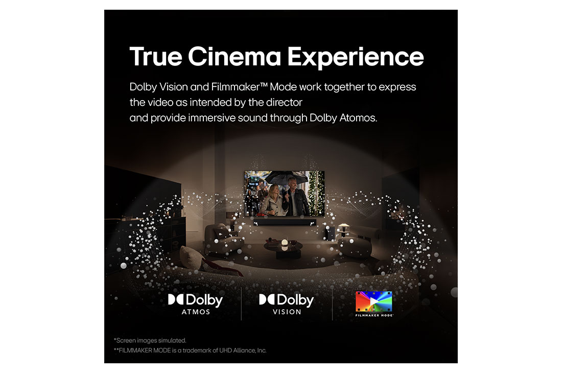 LG 65 Inch LG OLED AI B4 4K Smart TV AI Magic remote Dolby Vision webOS24 - OLED65B46LA (2024), life style Cinema, OLED65B46LA, thumbnail 10