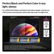LG 83 inch LG OLED evo AI G6 4K Smart TV 2026, LG OLED evo AI G6 with Reflection Free Premium shows a side-by-side comparison against Other OLED TVs Matte display, keeping the black jaguar image clear with deep blacks and fine texture, especially , OLED83G66LW, thumbnail 5