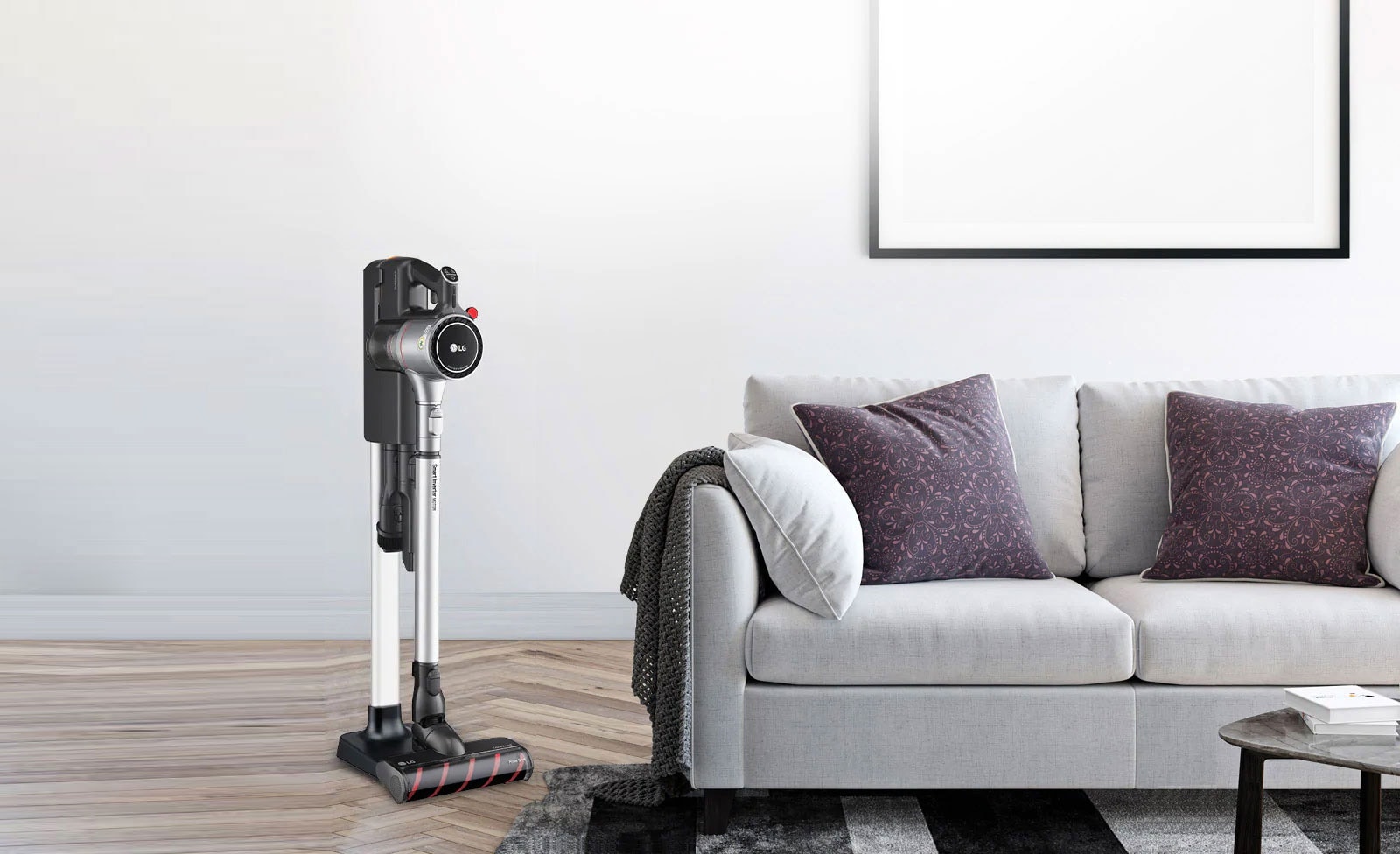 A9K Vacuum can be stored by wall mounting, floor standing or compact mode.