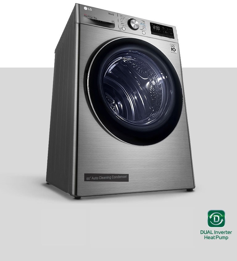 DUAL Inverter Heat Pump™ Dryer product image with logo