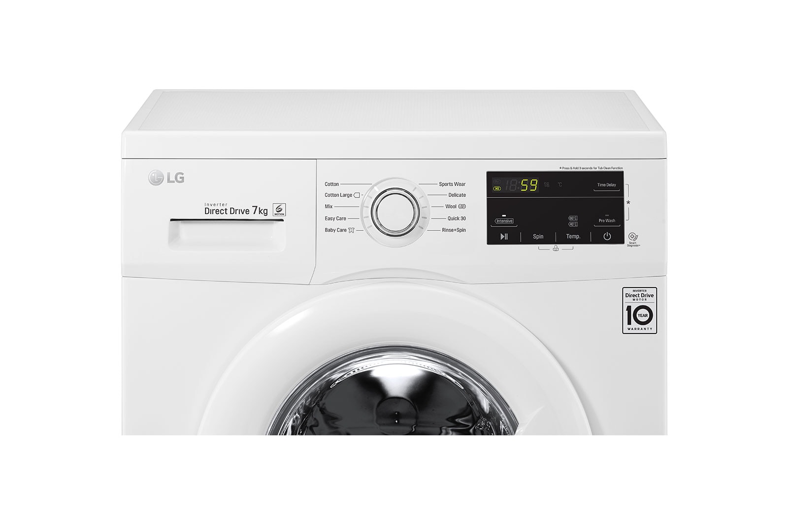 LG Front Load Washer Direct Drive Motor, 6 Motion, White | LG Levant