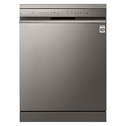LG QuadWash™ Dishwasher, 14 Place Settings, EasyRack™ Plus, Inverter Direct Drive, ThinQ, Platinum Silver color 2