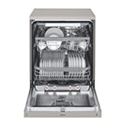 LG QuadWash™ Steam Dishwasher, 14 Place Settings, EasyRack™ Plus, Inverter Direct Drive, ThinQ, Platinum Silver color , DFB425FP, thumbnail 3