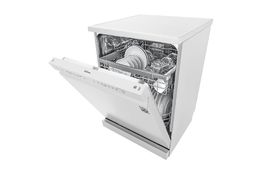 LG QuadWash™ Dishwasher, 14 Place Settings, EasyRack™ Plus, Inverter Direct Drive, ThinQ,    White color, DFB512FW, thumbnail 9
