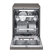 LG QuadWash™ Steam Dishwasher, 14 Place Settings, EasyRack™ Plus, Inverter Direct Drive, ThinQ, Black Stainless color, DFB325HD, thumbnail 3