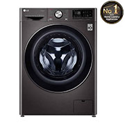 LG 10.5/7kg Front Load Washer & Dryer, AI DD™, TurboWash™360˚, Black Steel Color, WDV9142BRP, thumbnail 1
