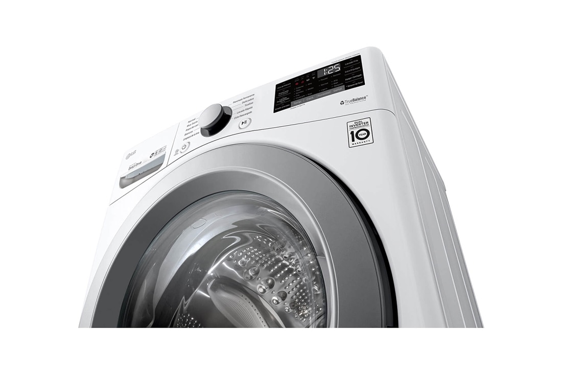 LG Washer & Dryer 18/10kg, Direct Drive, Steam, White Color, WDV1902WRV, thumbnail 11