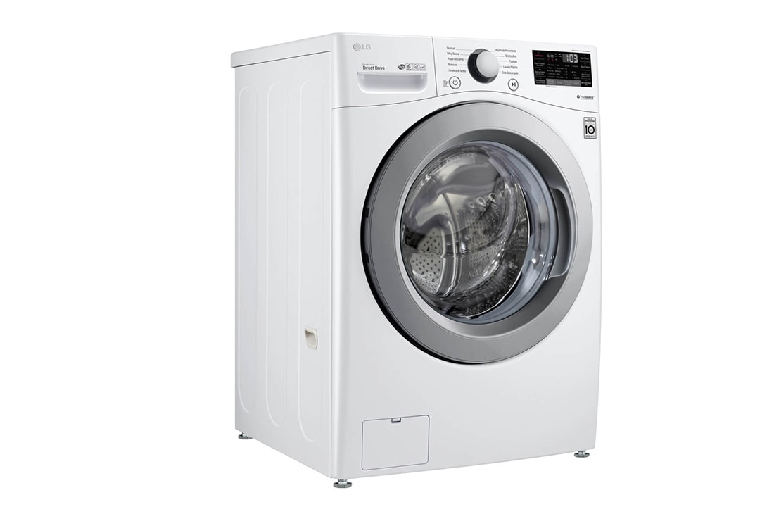 LG Washer & Dryer 18/10kg, Direct Drive, Steam, White Color, WDV1902WRV, thumbnail 3