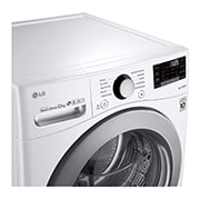 LG Washer & Dryer 18/10kg, Direct Drive, Steam, White Color, WDV1902WRV, thumbnail 4