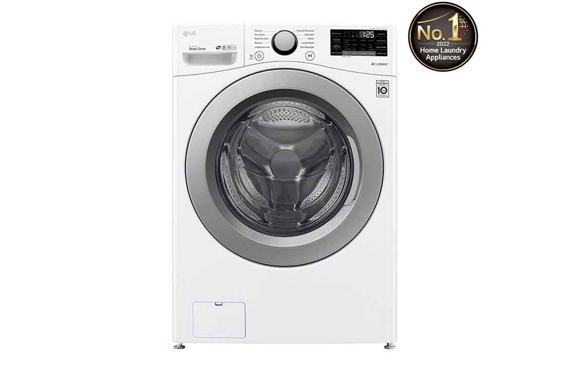 LG Washer & Dryer 18/10kg, Direct Drive, Steam, White Color, WDV1902WRV