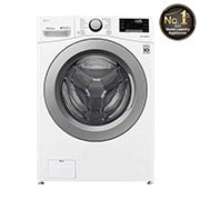 LG Washer & Dryer 18/10kg, Direct Drive, Steam, White Color, WDV1902WRV, thumbnail 1