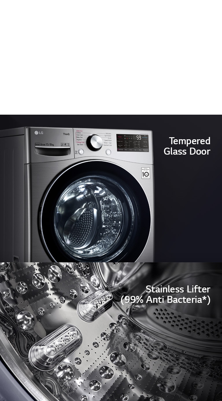 Lg tempered glass washing machine discount