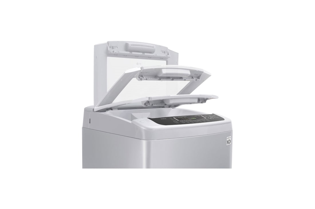 LG Top Load Washer, 13Kg,Silver,Inverter Control, TurboDrum™, T1499NEHTF1, thumbnail 5