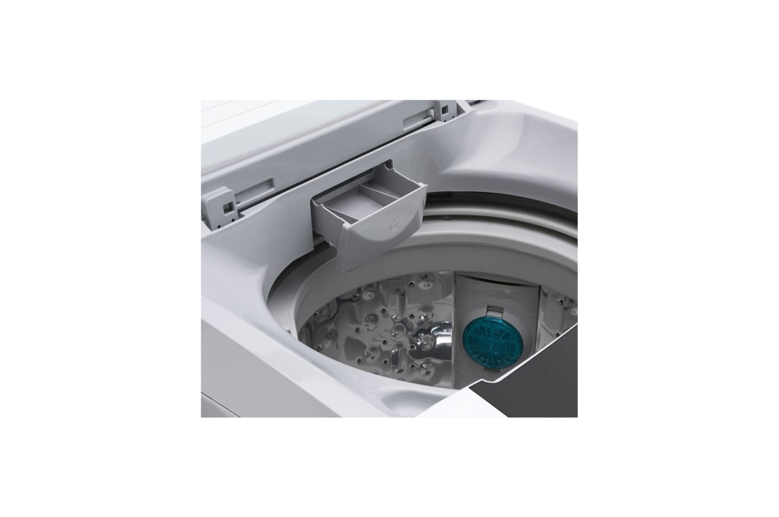 LG Top Load Washer, 13Kg,Silver,Inverter Control, TurboDrum™, T1499NEHTF1, thumbnail 6