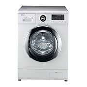 LG Front Load Washer 8 KG, Direct Drive Motor, 6 Motion, White Color , WB81406G0P, WB81406G0P, thumbnail 1