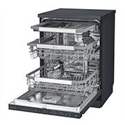 LG QuadWash™  Matte Black Steam Dishwasher, 14 Place Settings, EasyRack™ Plus, Inverter Direct Drive, ThinQ, DFB325HM, DFB325HM, thumbnail 4