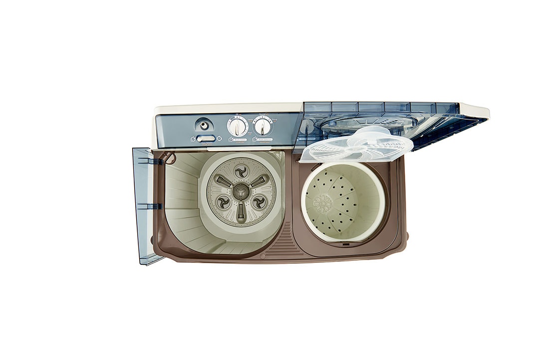 LG 14/10kg, Plastic Body, Roller Jet Pulsator, Collar Scubber, Soak, Dark Blue, P1961RWNT, P1961RWNT, thumbnail 8