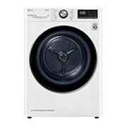 LG  Energy Saving Dryer, 9kg, White, Capable Drying with Dual Heat Pump, Front, RC10V7WDK, thumbnail 2