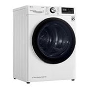 LG Energy Saving Dryer, 9kg, White, Drying with Dual Heat Pump, Left, RC10V7WDK, thumbnail 11