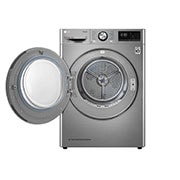 LG  Energy Saving Dryer, 9kg, Silver, Capable Drying with Dual Heat Pump, Front open 1, RH1077SVK, thumbnail 3