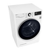 LG Energy Saving Dryer, 9kg, White, Drying with Dual Heat Pump, Top perspective, RH1077WVK, thumbnail 13