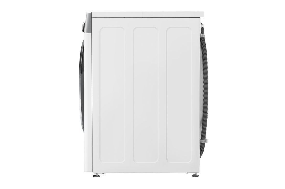 LG 12/8kg Front Load Washer & Dryer, AI DD™, TurboWash™360˚, White Color, side view, WDV1260WRP, thumbnail 14